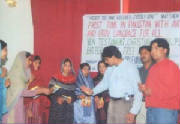 Holy Bible CD's Distribution after Church Mass