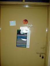 Text & Graphic Stickers at home door, Glory to God